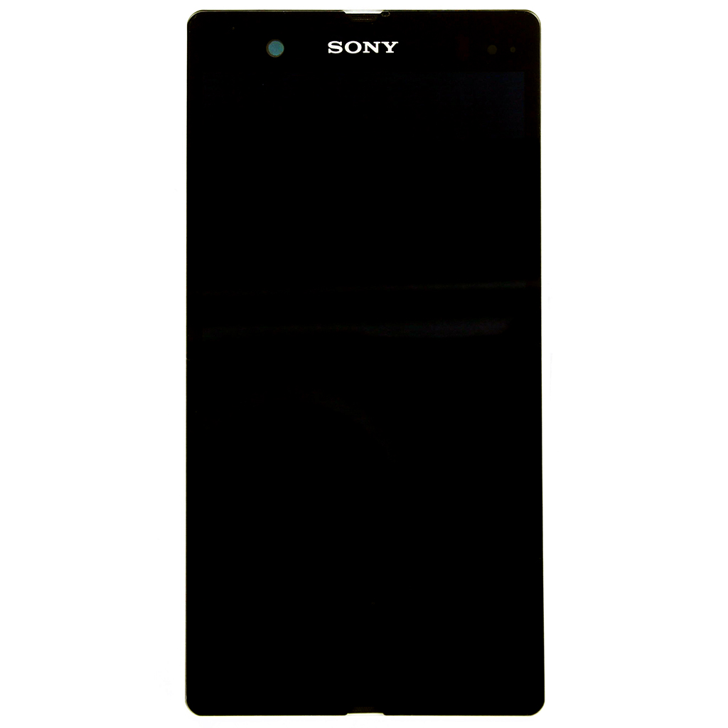 LCD + dotyk + přední kryt pro Sony Xperia 1, purple (Service Pack)