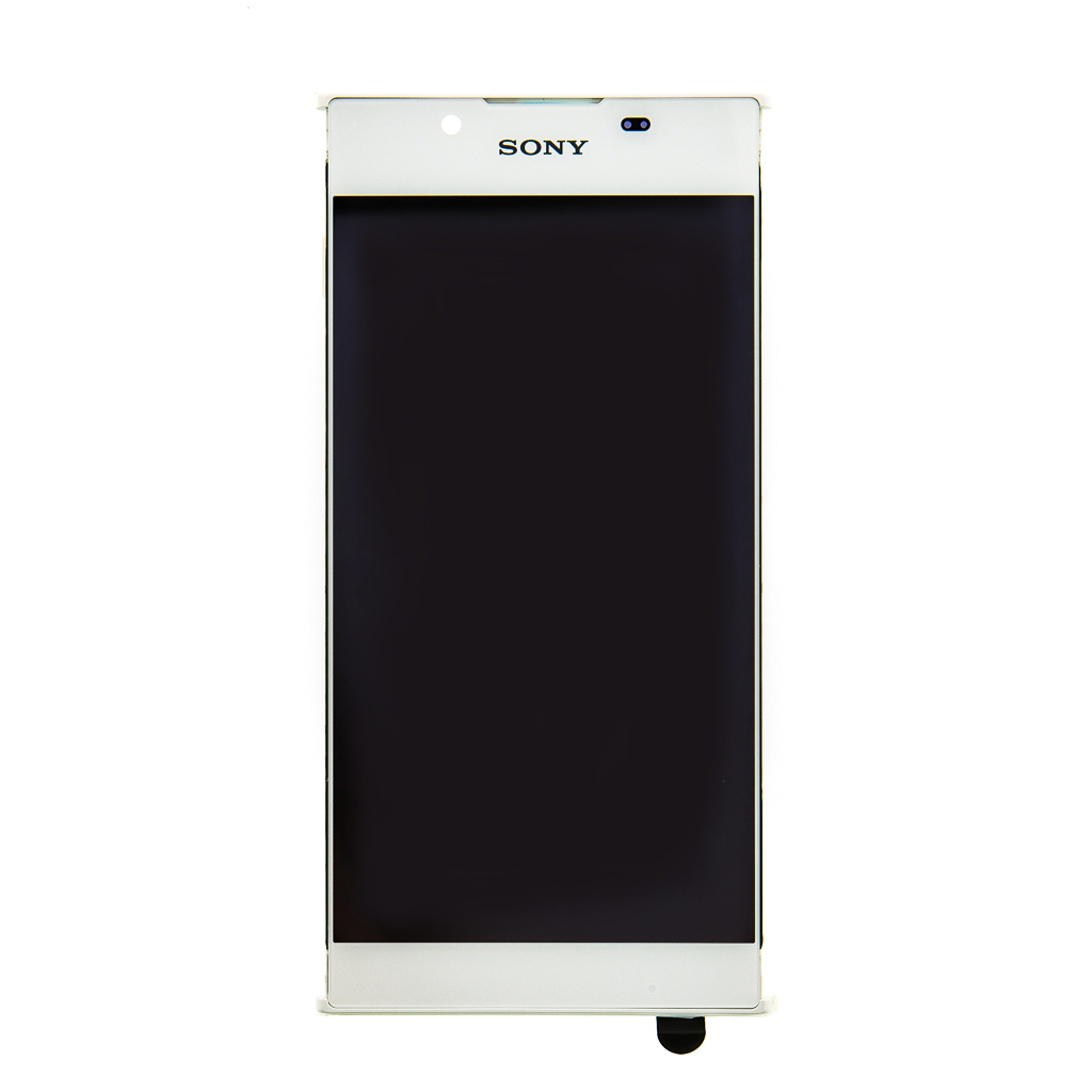 LCD + dotyk + přední kryt pro Sony Xperia 1, white (Service Pack)