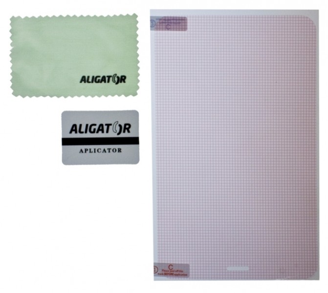 Fólie ALIGATOR Tablet 12,2", (164x261mm) antireflexní, univerzální s mřížkou, 1ks + aplikátor