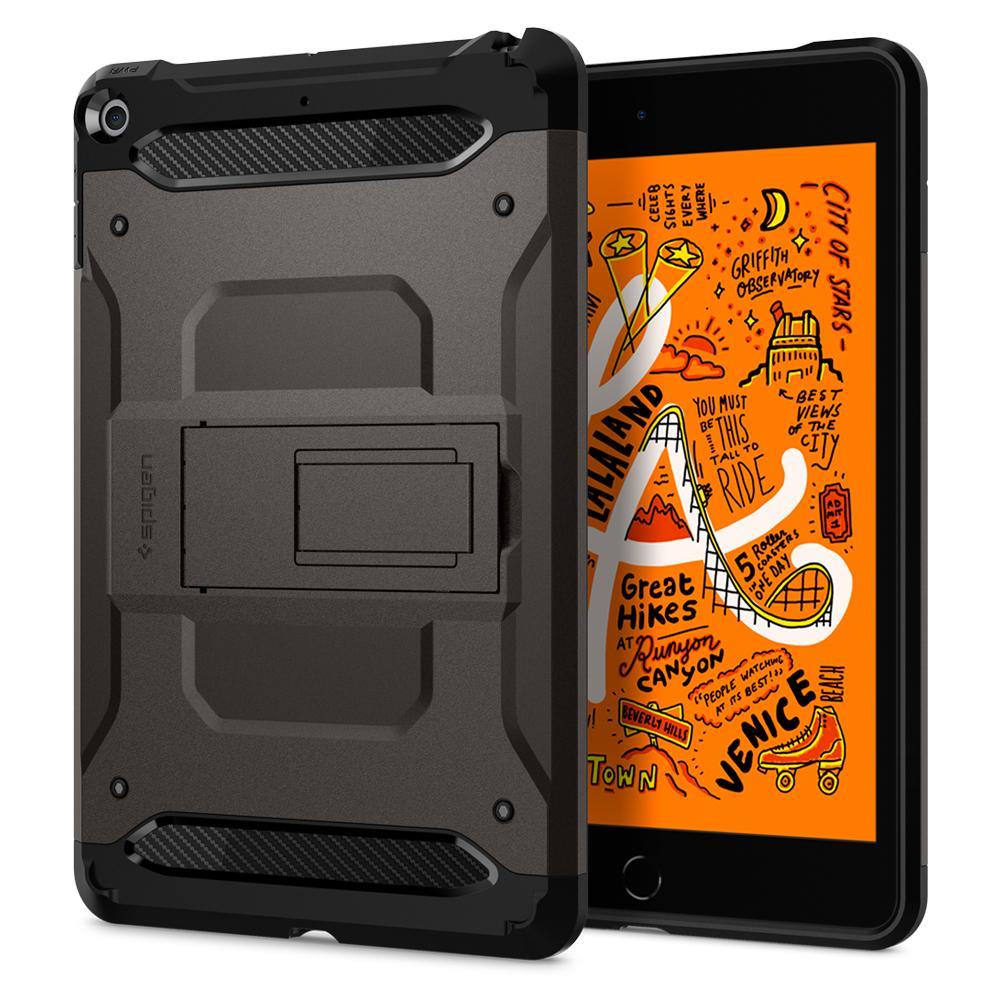 Ochranný kryt Spigen Tough Armor TECH pro Apple iPad mini 5 2019, metalická