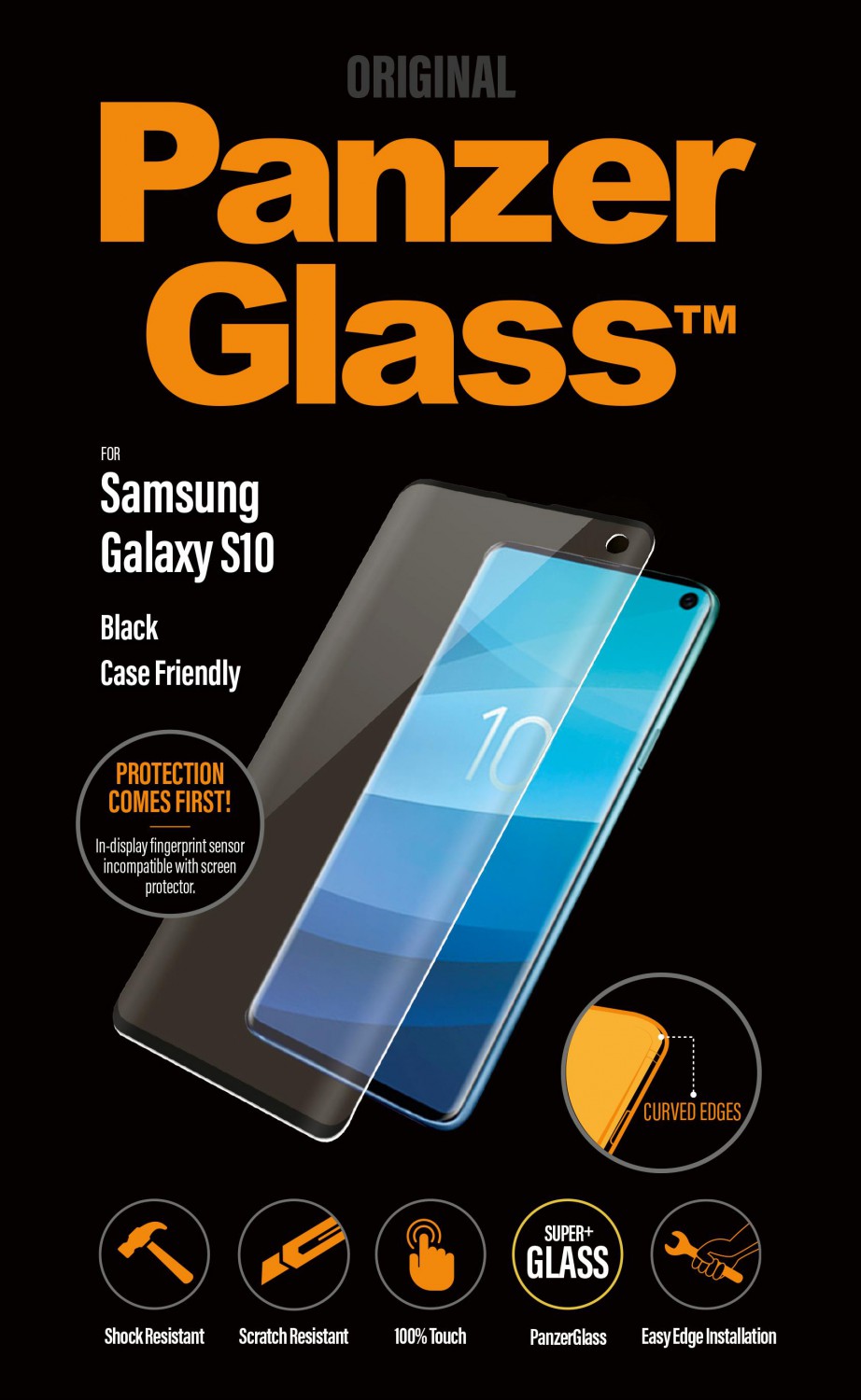 Ochranné sklo displeje PanzerGlass Premium pro Samsung Galaxy S10, transparentní