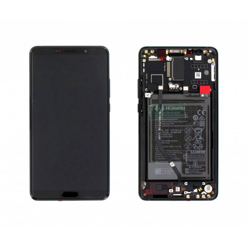 LCD + dotyk + rámček + batéria pre Huawei Mate 10, black (Service Pack)