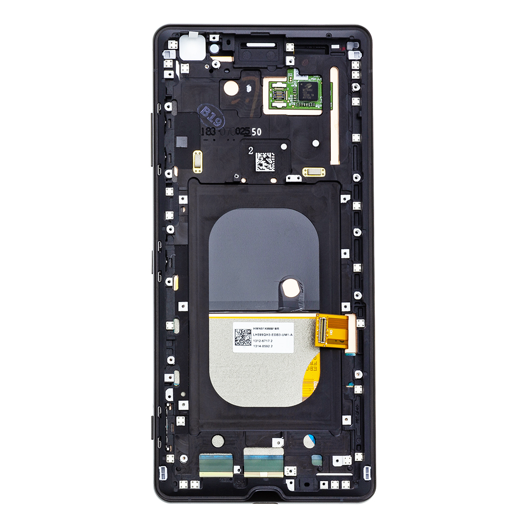 LCD + dotyk + predný kryt pre Sony Xperia XZ3, black (Service Pack)