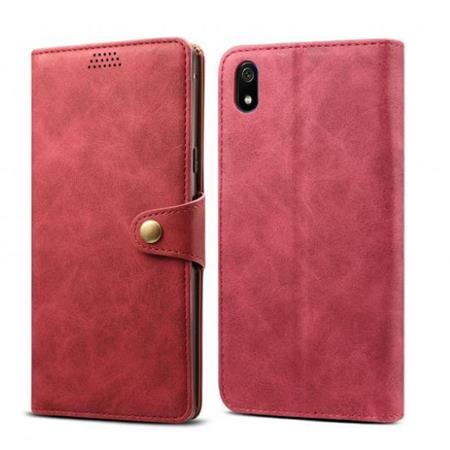 Lenuo Leather flipové pozdro na Xiaomi Redmi 7A, red