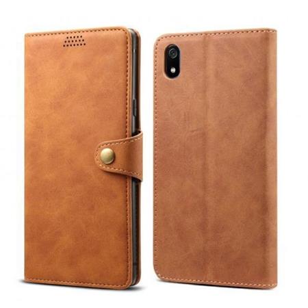 Lenuo Leather flipové pouzdro na Xiaomi Redmi 7A, brown