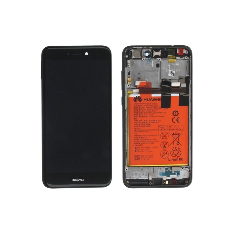 LCD + dotyk + rámček + batéria pre Huawei P9 Lite / Honor 8 Lite, black (Service Pack)