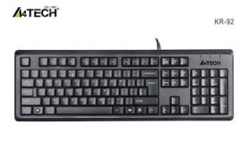 Klávesnica A4tech KR-92, CZ / US, USB, čierna