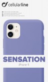 Silikonové pouzdro CellularLine SENSATION pro Apple iPhone 11, fialová