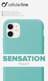 Silikonové pouzdro CellularLine SENSATION pro Apple iPhone 11, zelená