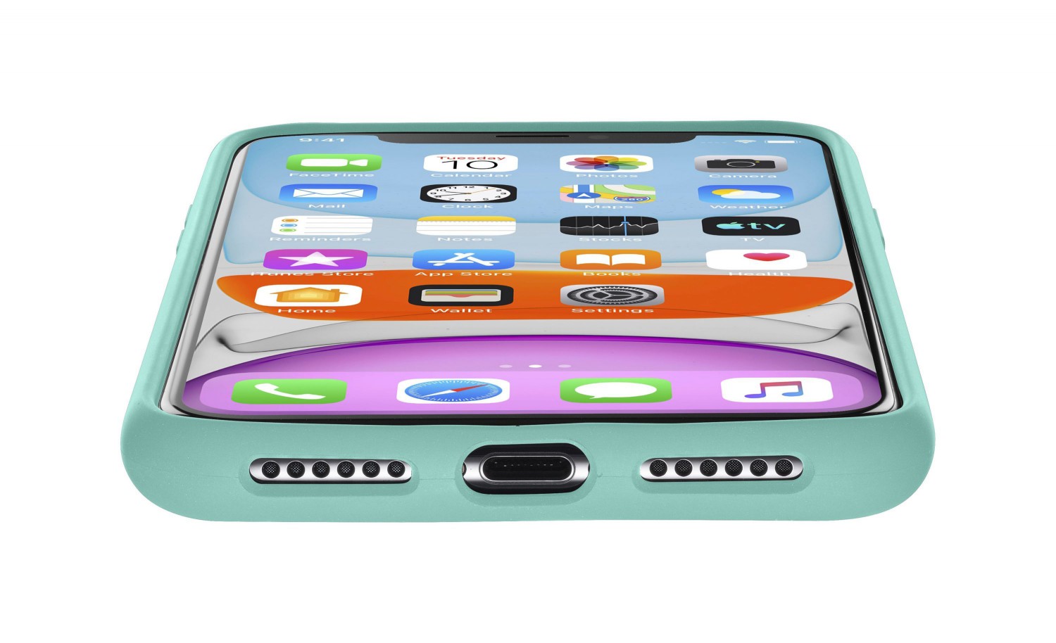 Silikonové pouzdro CellularLine SENSATION pro Apple iPhone 11, zelená