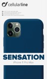 Silikonové pouzdro CellularLine SENSATION pro Apple iPhone 11 Pro Max, modrá