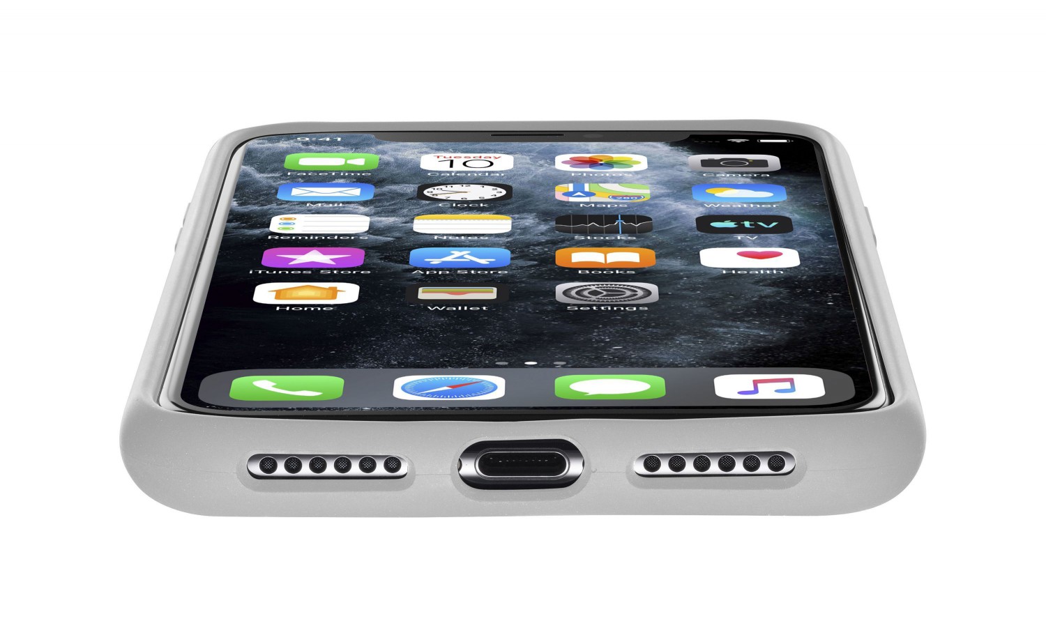 Silikonové pouzdro CellularLine SENSATION pro Apple iPhone 11 Pro, šedá