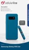 Silikonové pouzdro CellularLine SENSATION pro Samsung Galaxy S10e, modrá