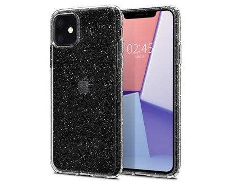 Ochranný kryt Spigen Liquid Crystal Glitter pro Apple iPhone 11, transparentní