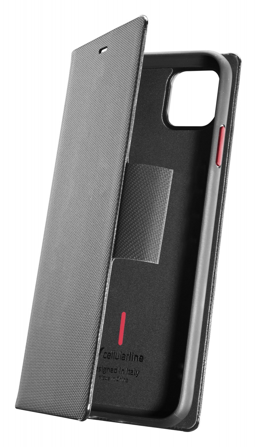 Cellularline Elemento Dark Stone flipové pouzdro pro Apple iPhone 11 Pro, černé
