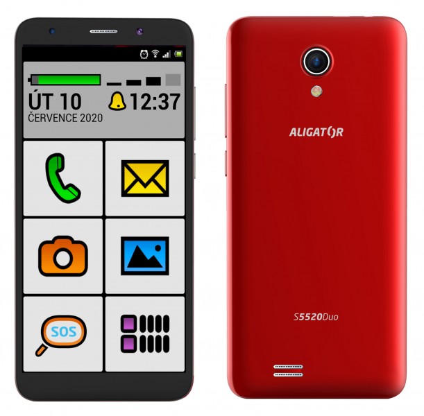 Aligator S5520 Senior 1GB/16GB červená