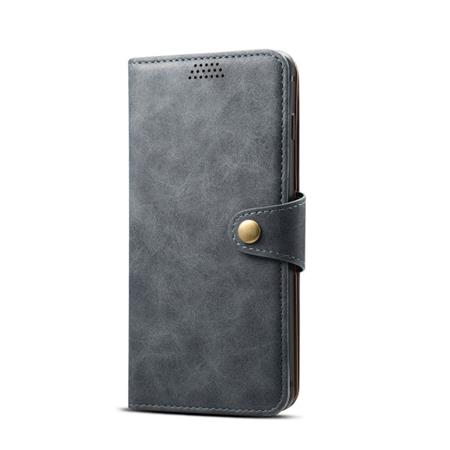Lenu Leather flipové puzdro na Xiaomi Redmi Note 7, dark grey