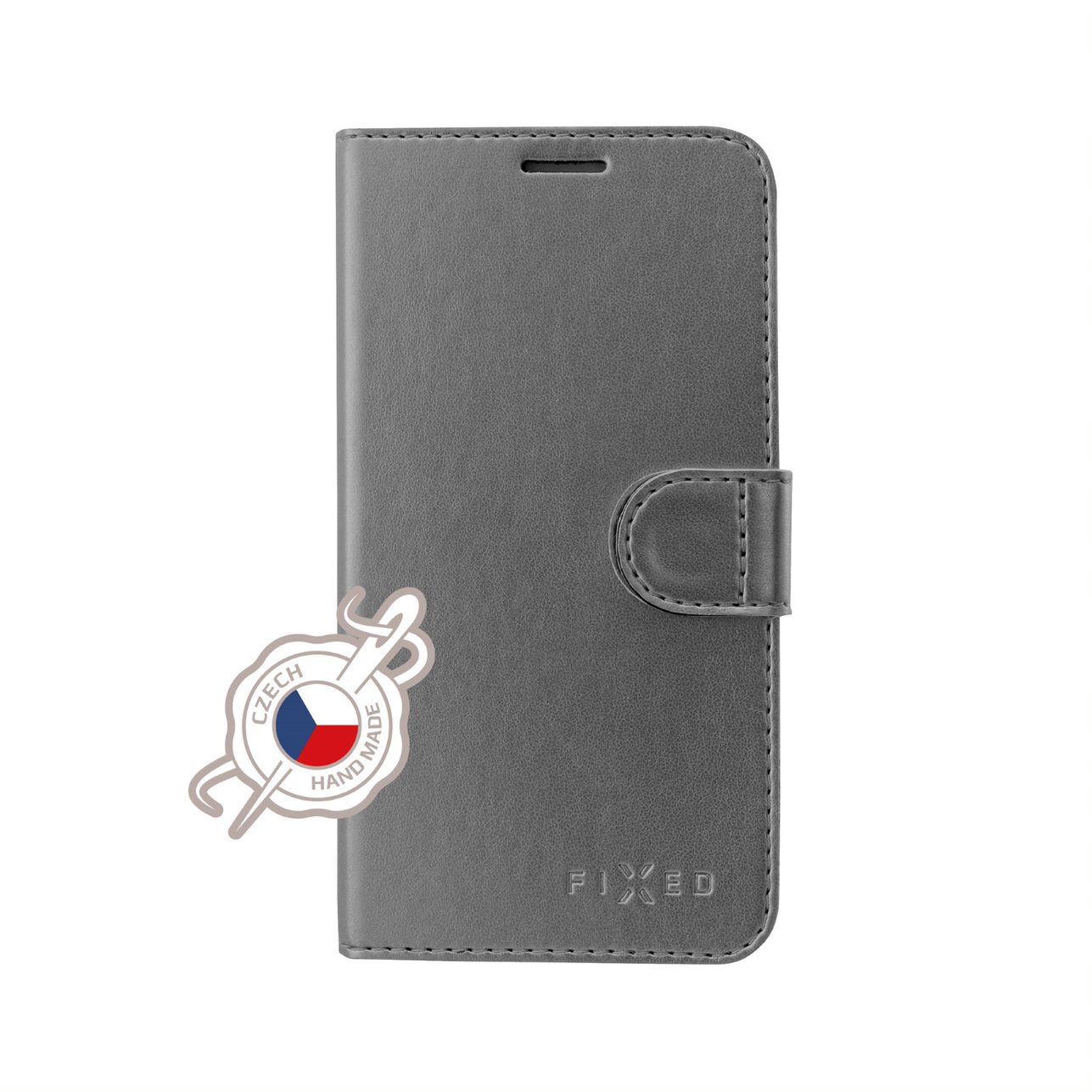 FIXED FIT SHINE flipové pouzdro pro Samsung Galaxy Note 10, antracitové