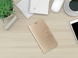 FIXED FIT SHINE flipové pouzdro pro Samsung Galaxy Note 10, zlaté