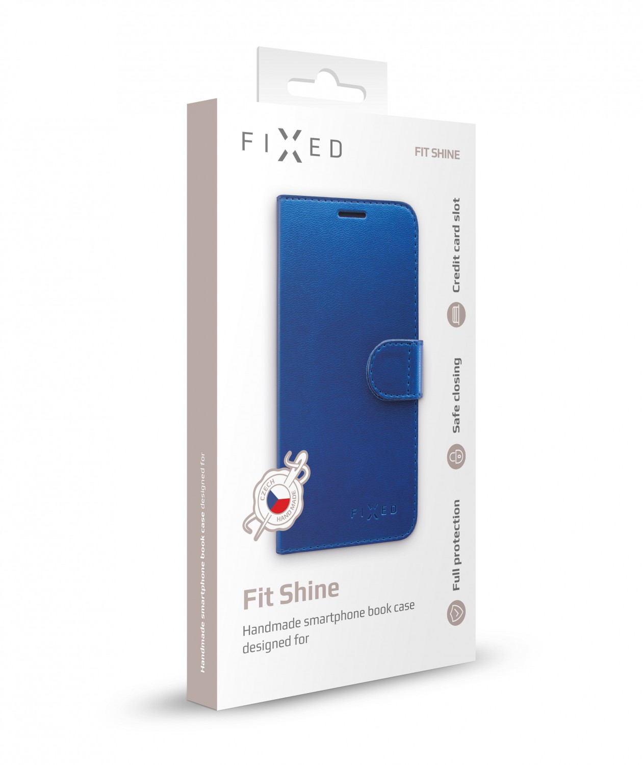 FIXED FIT SHINE flipové pouzdro pro Samsung Galaxy Note 10, modré