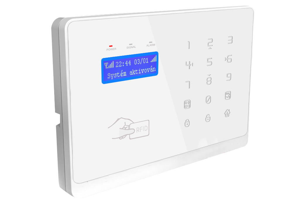 Evolveo Salvarix, bezdrátový WiFi&GSM alarm s čtečkou RFID