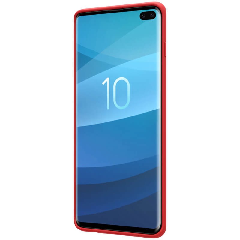 Silikónové puzdro Nillkin Flex Pure Liquid pre Samsung Galaxy S10 +, red