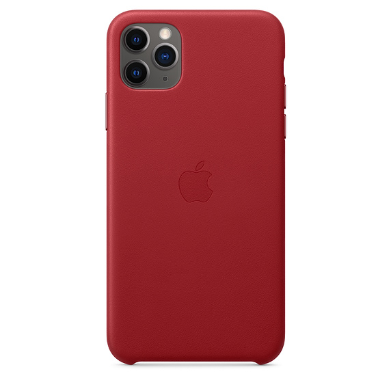 Kožené pouzdro Leather Case pro Apple iPhone 11 Pro Max, red