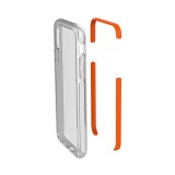 Zadní kryt CELLY Hexagon pro Apple iPhone X/XS, oranžový