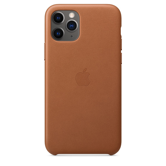 Kožené pouzdro Leather Case pro Apple iPhone 11 Pro, saddle brown