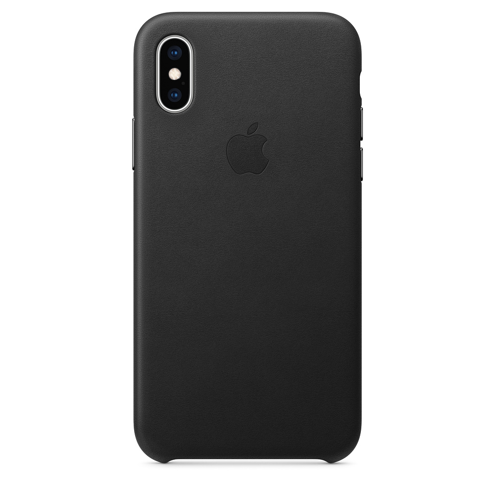 Kožené pouzdro Leather Case pro Apple iPhone XS, black