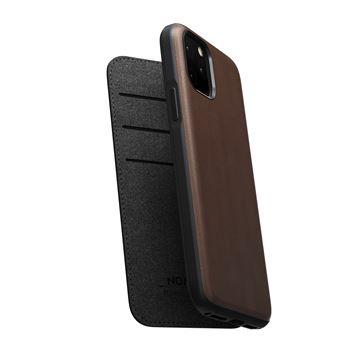 Flipové pouzdro Nomad Folio Leather case pro Apple iPhone 11 Pro Max, hnědá