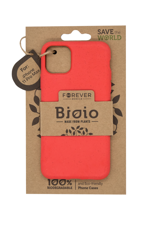 Eko pouzdro Forever Bioio pro Apple iPhone 11 Pro Max, červená