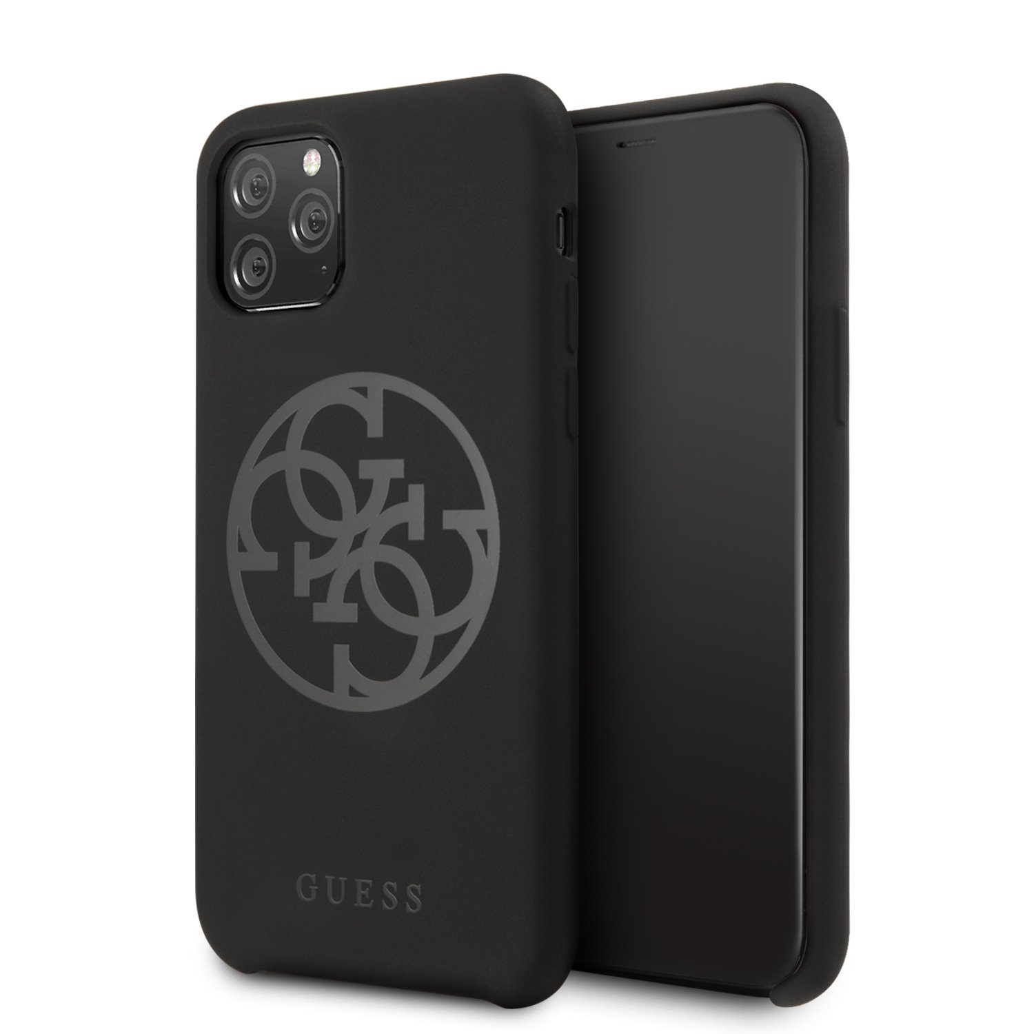Guess 4G Silicone Tone Zadní kryt GUHCN65LS4GBK pro Apple iPhone 11 Pro Max black