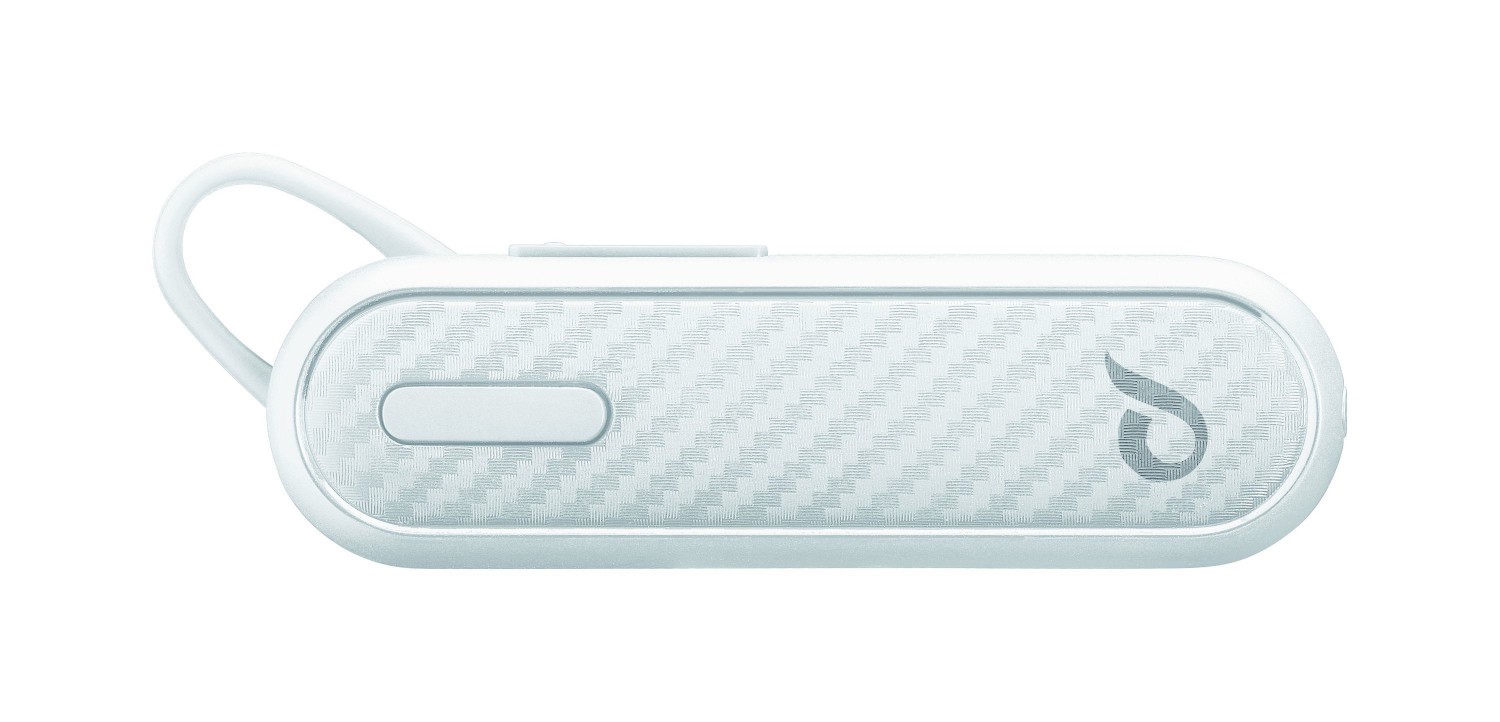 Bluetooth headset Cellularline Grace s dlouhou výdrží baterie, bílý