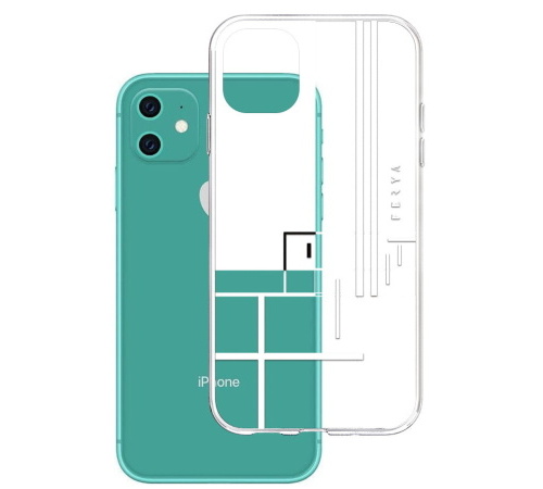 Kryt ochranný 3 mastných kyselín Fery Slim pre Apple iPhone 11, LINE white