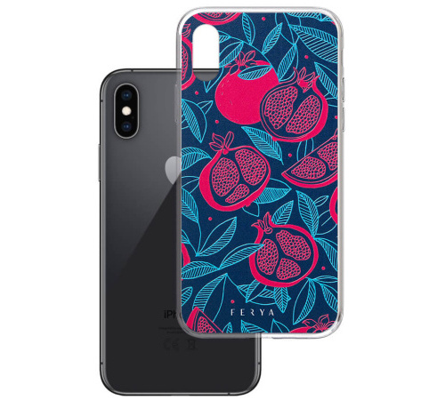 Kryt ochranný 3mk Fery Slim pre Apple iPhone Xs Max, pomegranate
