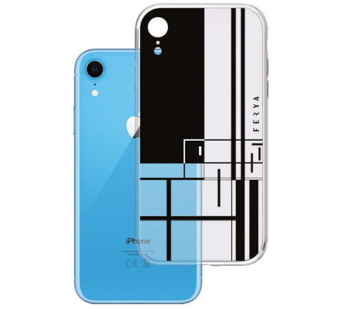 Kryt ochranný 3 mastných kyselín Fery Slim case pre Apple iPhone XR, LINE black
