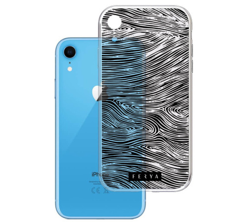 Kryt ochranný 3 mastných kyselín Fery Slim case pre Apple iPhone XR, FOREST black