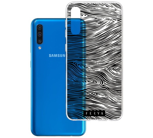 Kryt ochranný 3 mastných kyselín Fery Slim pre Samsung Galaxy A50, FOREST black