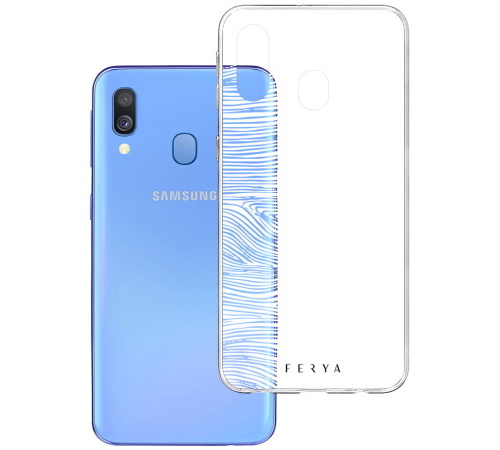 Kryt ochranný 3 mastných kyselín Fery Slim pre Samsung Galaxy A40, FOREST White