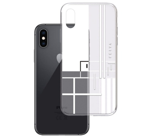 Kryt ochranný 3 mastných kyselín Fery Slim pre Apple iPhone X, LINE White