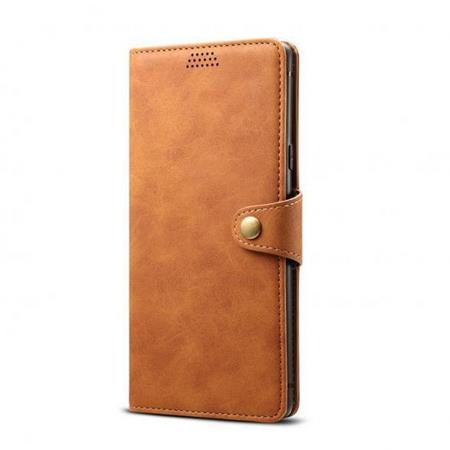 Lenuo Leather flipové pouzdro pro Xiaomi Redmi Note 8T, brown