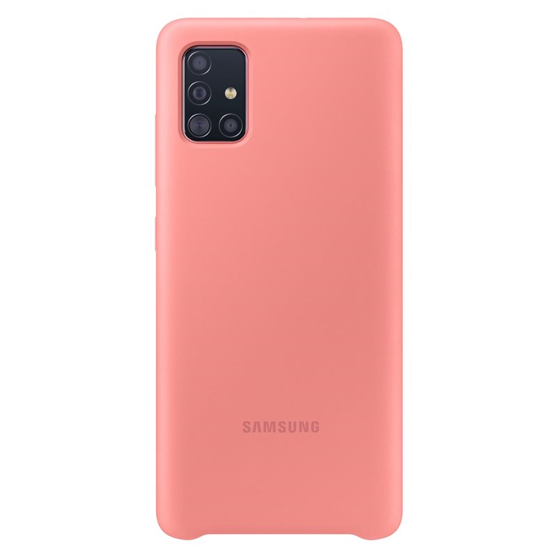 Silikonové pouzdro Silicone Cover EF-PA515TPEGEU pro Samsung Galaxy A51, růžová