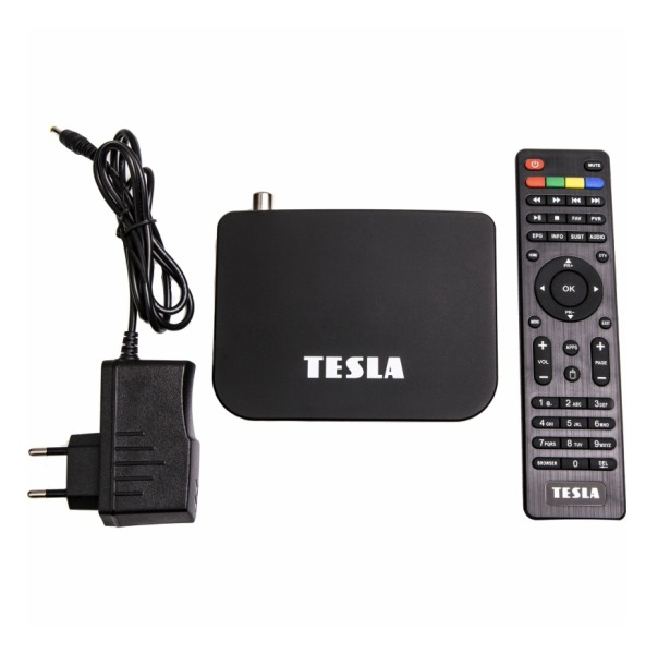 Multimediální centrum Tesla TEH-500, DVB-T2 HEVC FTA přijímač s OS Android 7.1 černá