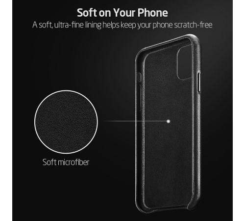 Ochranný kryt ESR Metro Leather pro Apple iPhone 11, černá