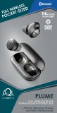 True wireless sluchátka Cellularline PLUME s dobíjecím pouzdrem, AQL® certifikace, černá