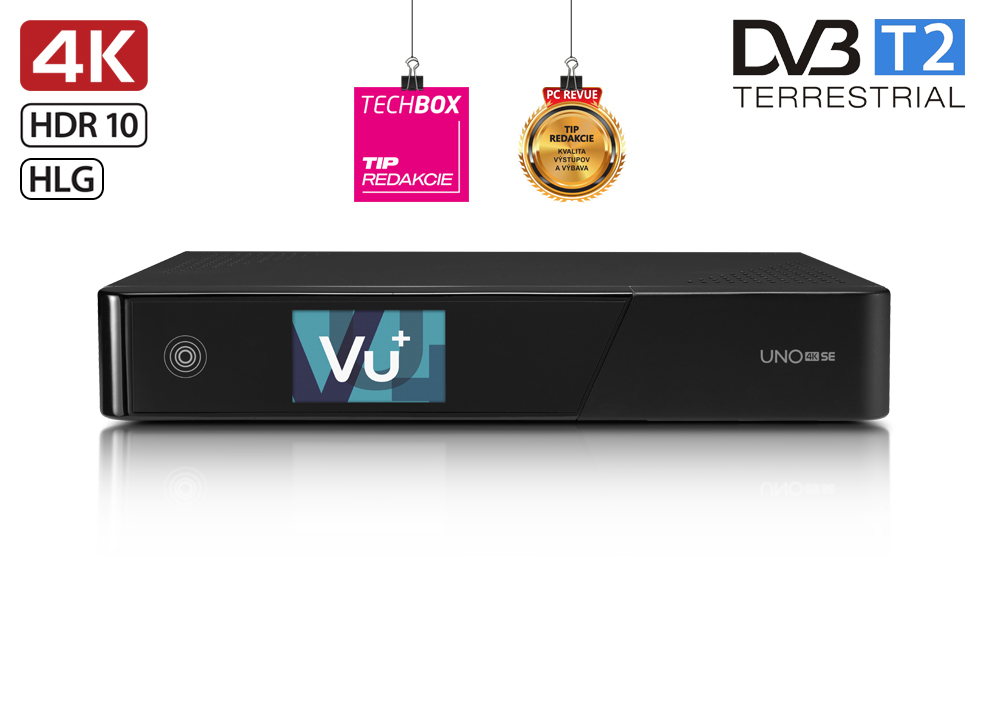 VU + UNO 4K SE / MTSIF / Dual DVB-T2 čierna