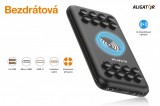 Powerbanka ALIGATOR Savelock, bezdrátová, 10000mAh, černá