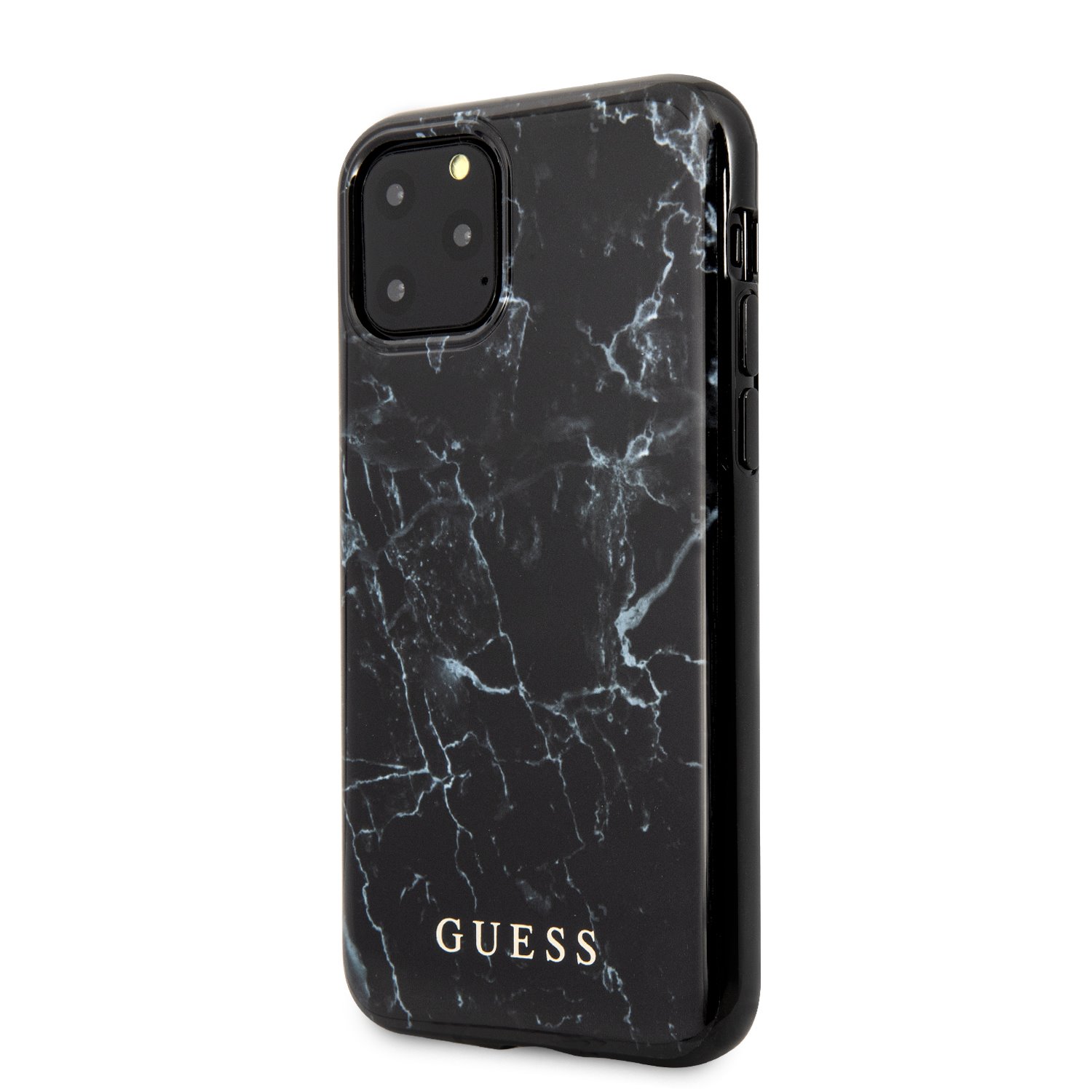 Guess Marble Design Zadní kryt GUHCN65PCUMABK pro Apple iPhone 11 Pro Max black