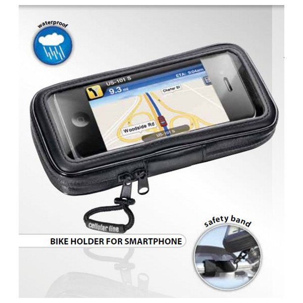 CellularLine Interphone SMSP - voděodolný držák/pouzdro na řídítka pro smartphone